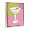 Stupell Industries Olive Martini Cocktail Framed Floater Canvas Wall Art Design by Susan Jill